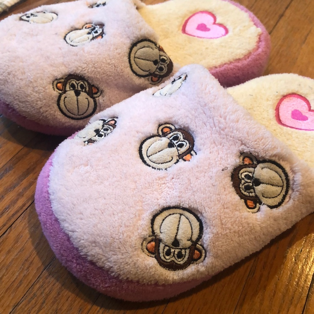 Limited Too Funky Monkey slippers